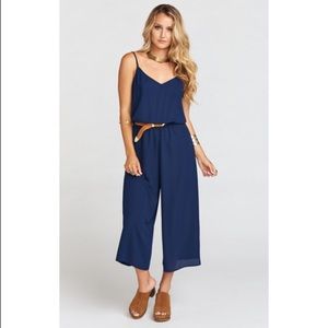 Show Me Your Mumu - Margaux Playsuit in Navy Blue